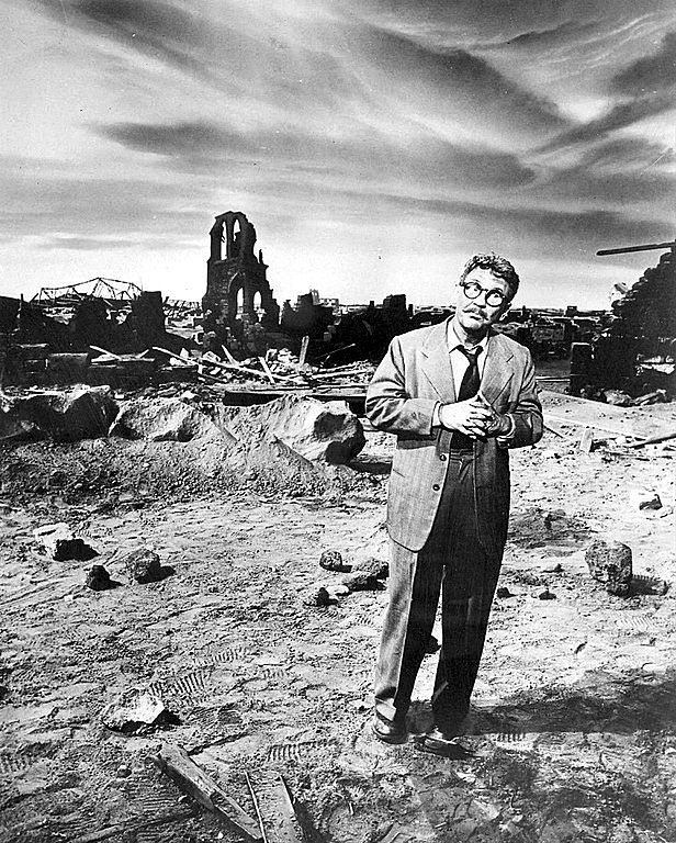 Image credit: A still of Burgess Meredith from The Twilight Zone episode ‘Time Enough At Last’ (1960). Wikimedia Commons.